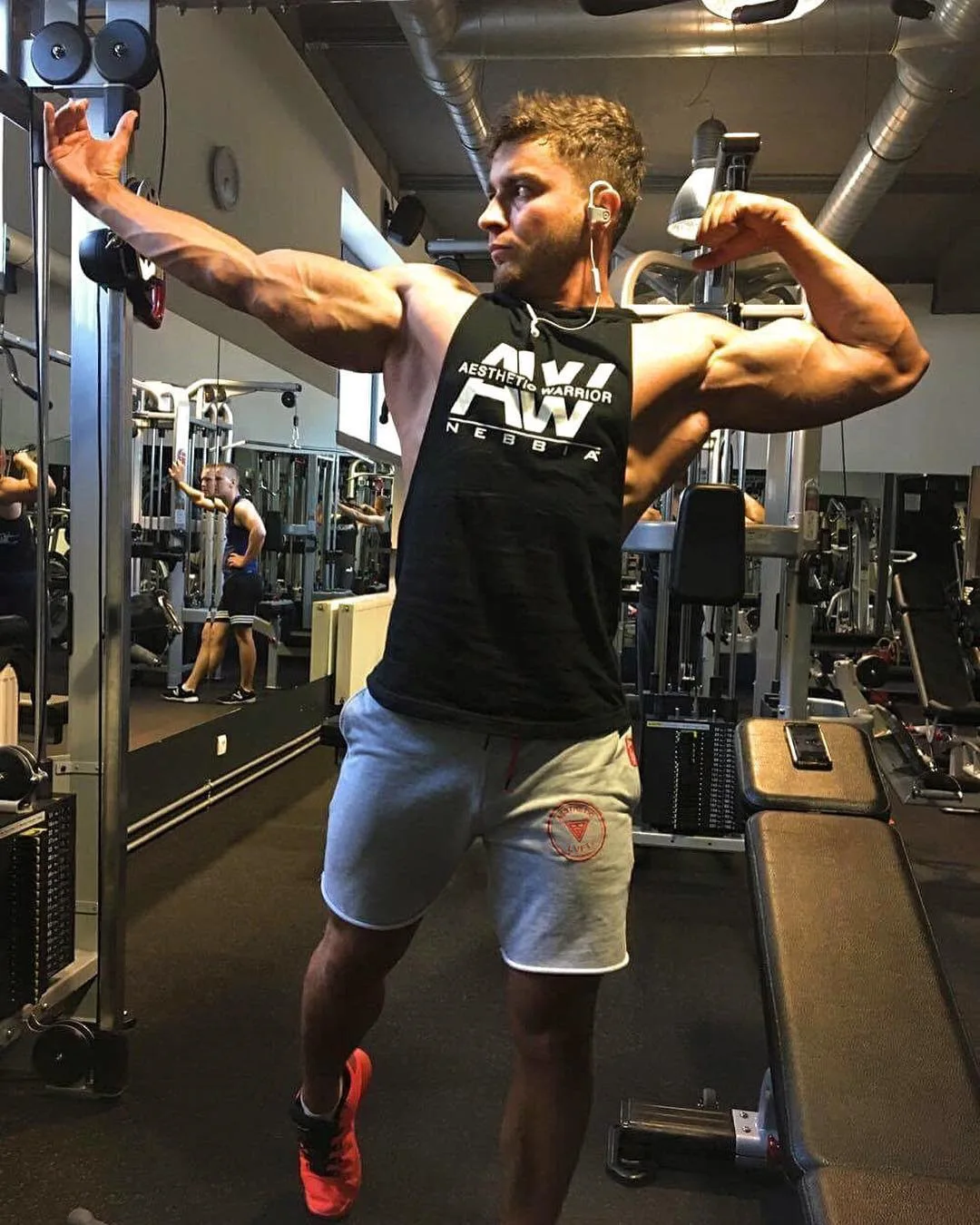 

Lvft New Style Muscle Brother Gym Shorts Men's Summer Running Training Elasticity Pure Cotton Sweat Absorbing Breathable Athleti