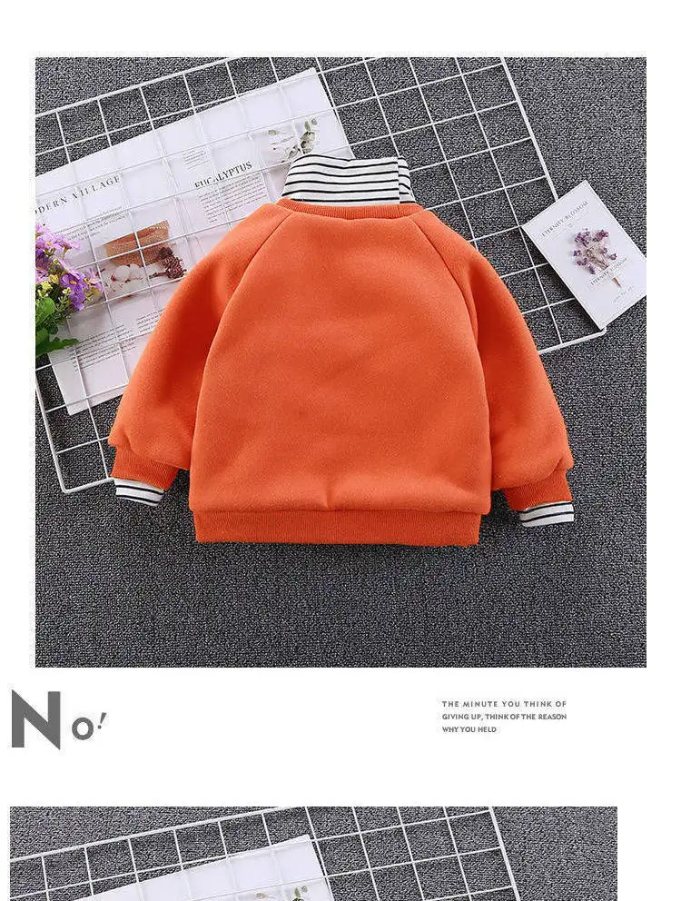 Baby clothes girl long sleeve cartoon flower duck baby girl sweater top winter warm plus velvet kids clothes pullover