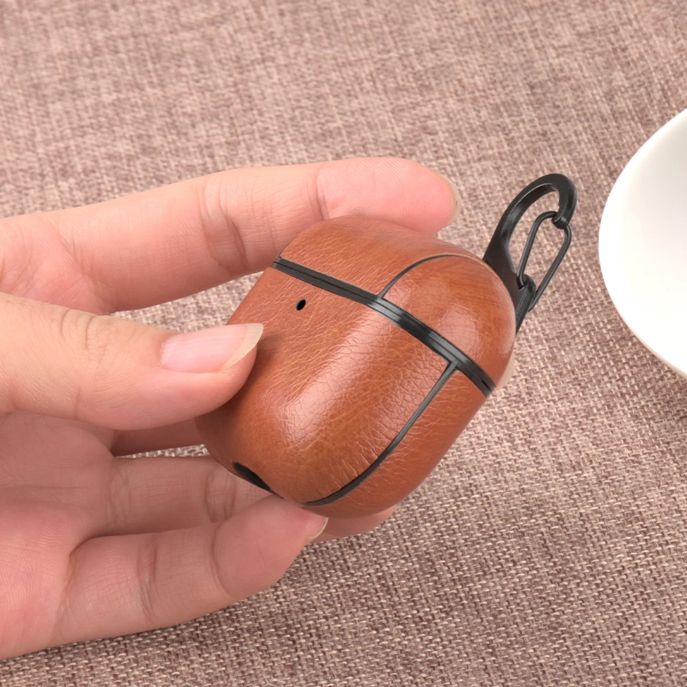 Кожаный чехол для беспроводных наушников airpods чехол s Для air pods bluetooth Earpods чехол для наушников Защитный чехол