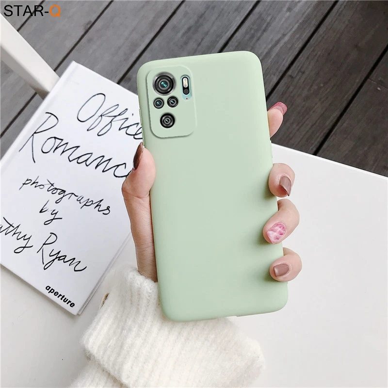 waterproof phone pouch Camera Protector Silicone Phone Case For Xiaomi Redmi Note 10 / Note10 Pro 10S Candy Color Matte Soft Tpu Back Cover waterproof case for phone Cases & Covers