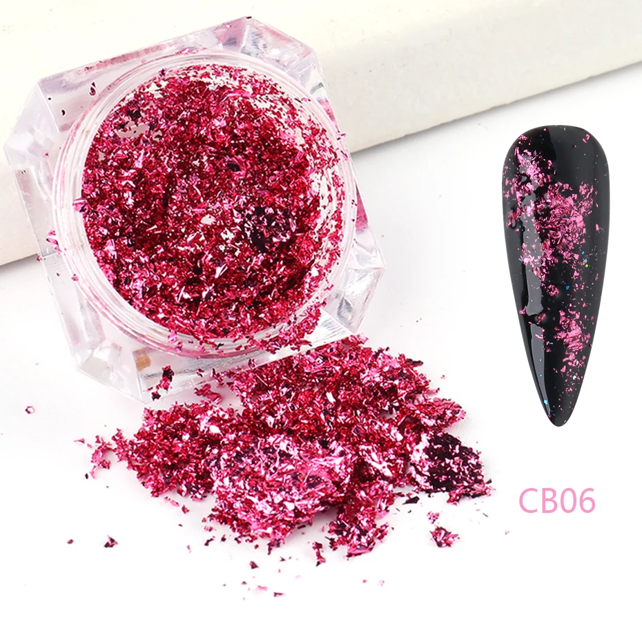 Holographic Glitter Nail Art Foils FBCB01-08