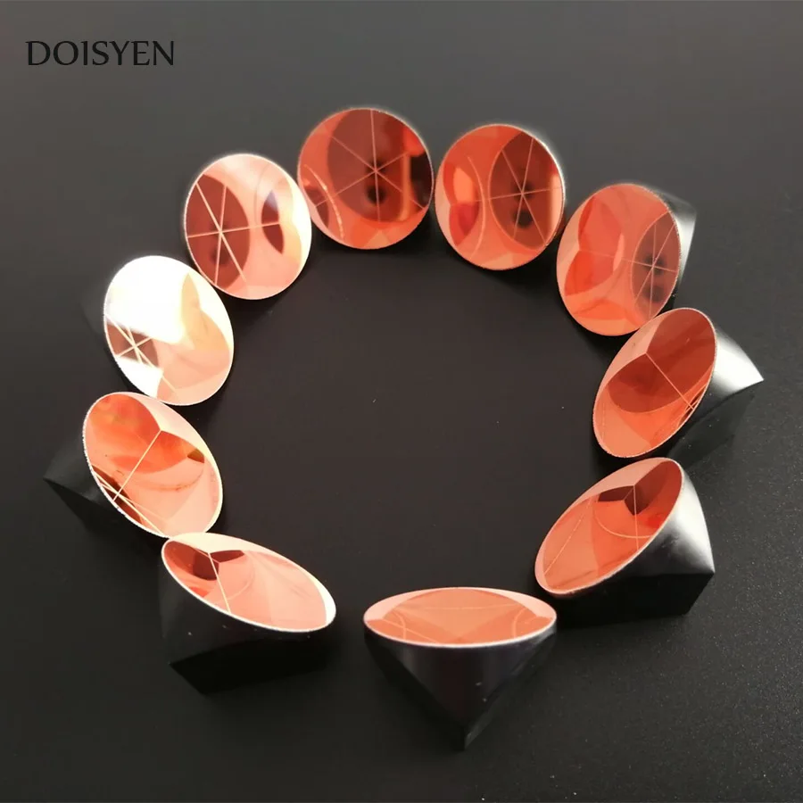 39 mm Cuivre Plaqué trièdre rétroréflecteur Diamètre 64 mm Coin cube prisme