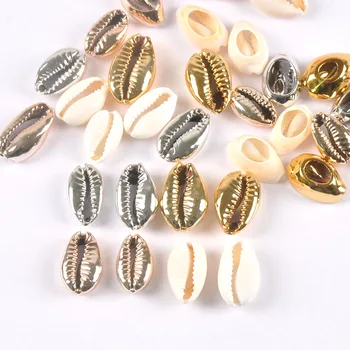 

10pcs Plated Natural Shell Gold and silver for handmade SeaShells Home decoration TR0297