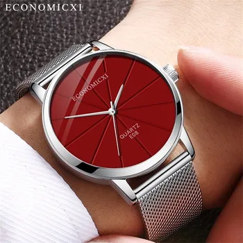 

Relogio Masculino Men's Fashion Sport Stainless Steel Case Leather Band Quartz Analog Wrist Watch Business Quartz watches