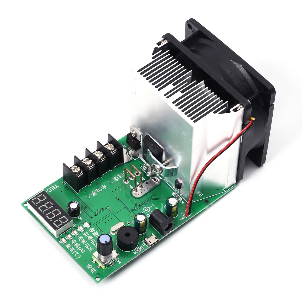 

200W TEC-12P Battery Capacity Tester Electronic Load Max 500AH 20A LED Display w/ Fan Vehicle Battery Tester