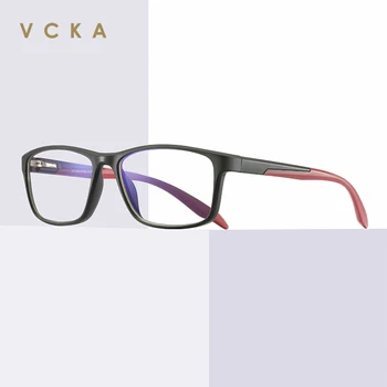 

VCKA TR90 Computer Blue Light Blocking Glasses for Men Radiation Gaming Eyewear Anti Blue Ray Protection Eyeglasses Square