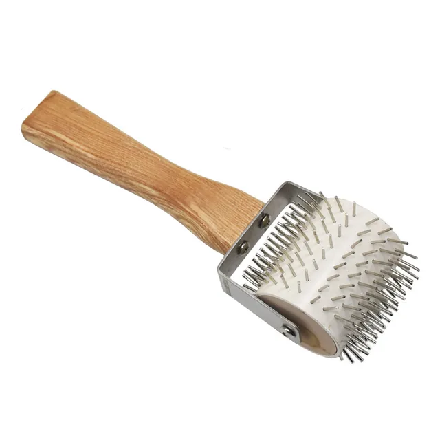 1Db -Os Alapjáratú Kerék Lecsupaszító Villák Méh Méhsejtű Gereblye Henger Mézkivonó Szerszám Méhészeti Ellátás Szerszámok