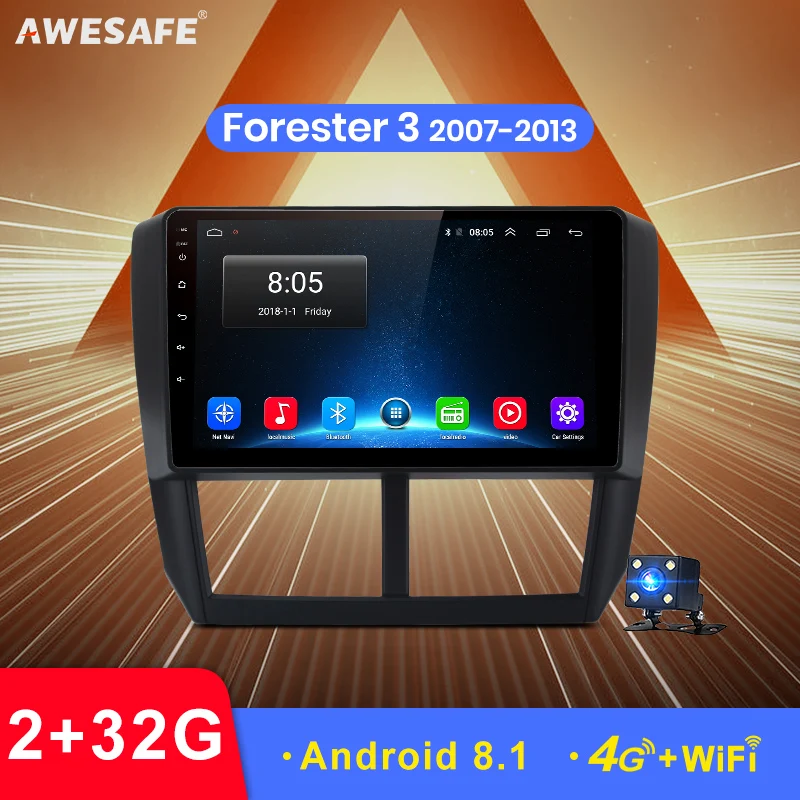 AWESAFE PX9 для Subaru Forester 3 2007 2013 автомобильный Радио Мультимедийный видео плеер GPS No 2din 2