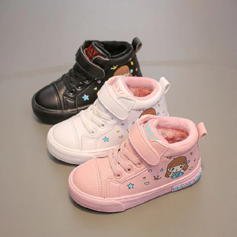 Babaya/детские ботинки для девочек; детская обувь для мальчиков; Новинка года; зимняя обувь для детей; зимние хлопковые ботинки для девочек; бархатные Утепленные ботинки