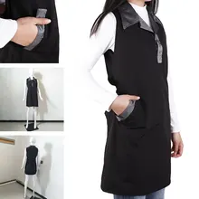 1 шт. /розничная зд обои Парикмахерская чай кафе черный фартук Маникюр парикмахерская Рабочая одежда Униформа техника