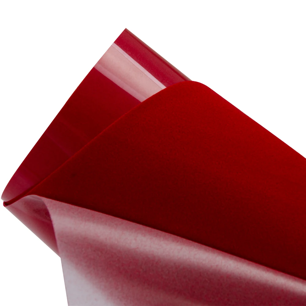 

Sunice Red Flock Heat Transfer Vinyl Film HTV Craft Vinyl Heat Press Machine Cutting Plotter Cutter T-shirt DIY Film 0.5x5m