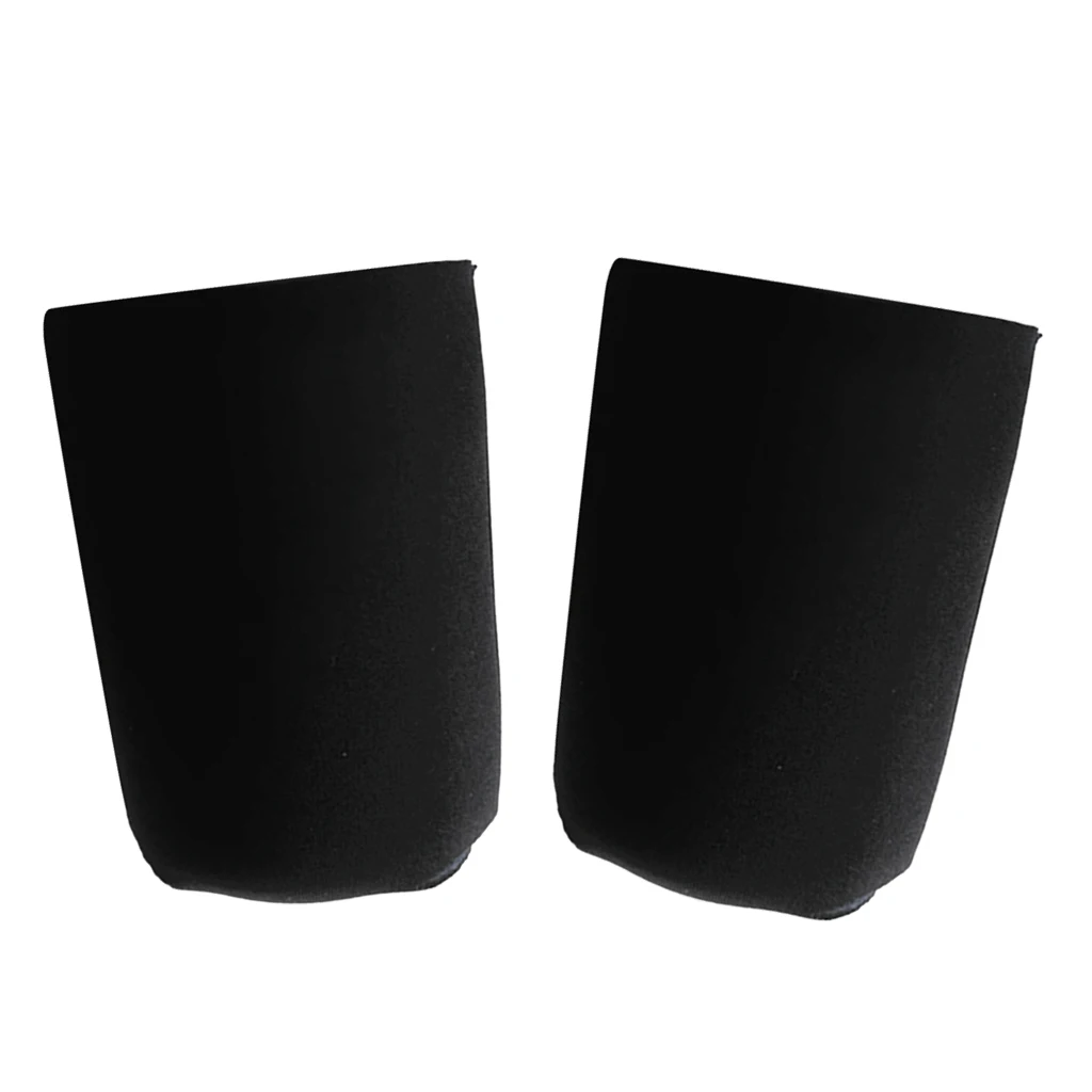 2x Neoprene Can Cooler Sleeve Covers for Beer Soda Juice Pop Beverage Drinks - Black
