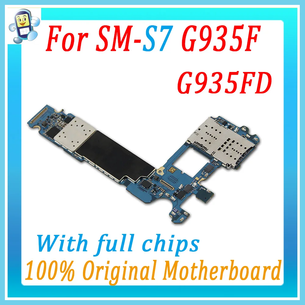 

100% Original Motherboard For Samsung Galaxy S7 Edge G935F G935FD Unlocked Mainboard Logic Board Tested Plate Free shipping
