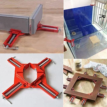 

4pcs Right Angle Clip Photo Picture Frame Clamp Fast Fixing Woodwork Hand Tools