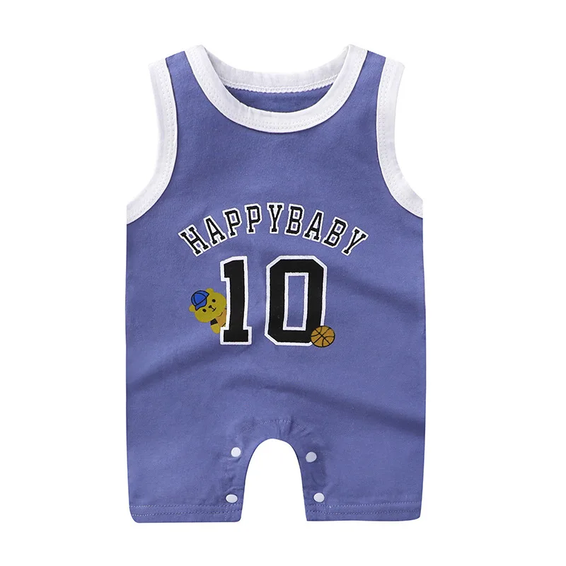 Baby Bodysuits comfotable Baby Jumpsuits 2021 Summer Cotton Baby Boys Girls Sleeveless Vest Rompers Neonatal Sports Climbing Clothes carters baby bodysuits	 Baby Rompers
