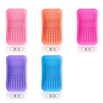 

Makeup Brush Cleaning Pad Mat Silicone Cosmetic Eyebrow Brushes Washing Cleaner Tool Scrubber Board Makeup Brushes Accessories