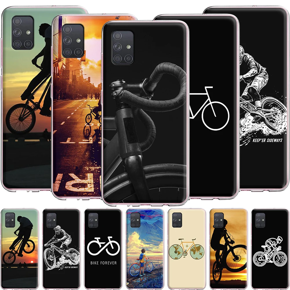 Велосипедный силиконовый чехол для велосипеда Samsung Galaxy A2 A5 A6 A7 A8 A9 J3 J4 J5 J6 J7 J8 Plus Prime