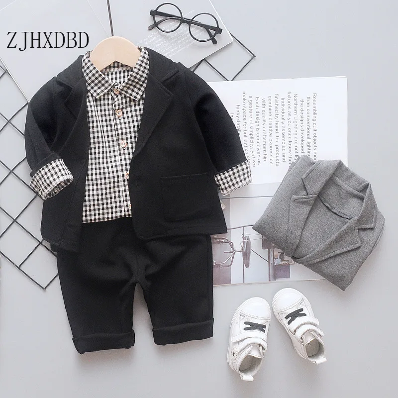 Boys Suit for Kids Boy Birthday Kids Blazer Toddler Boy Suits Cotton