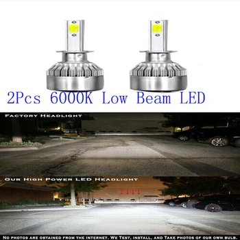 

LED Headlight H1 6000K White Bulb Low Beam COB 110W For ACURA RSX 2002-2006
