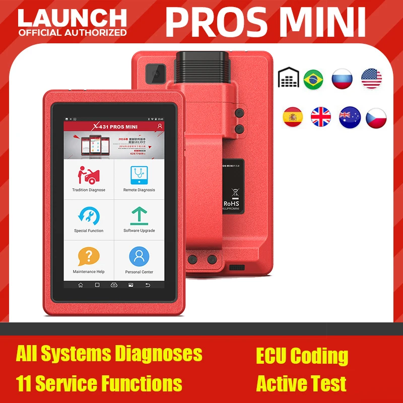 Launch X431 Pros Mini Car Diagnostic Tool All System ECU Coding Auto