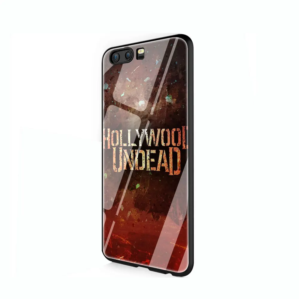 EWAU Голливуд undead закаленное стекло чехол для телефона huawei mate P 10 20 30 Lite Pro Y9 Honor 8X 7A - Цвет: G8