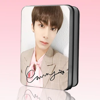 

Kpop MONSTA X Hyung Won Polaroid Photo Lomo Cards Fashion K-POP Hyung Won Fans Collection Gift Metal Box 30Pcs/Box Drop Shipping