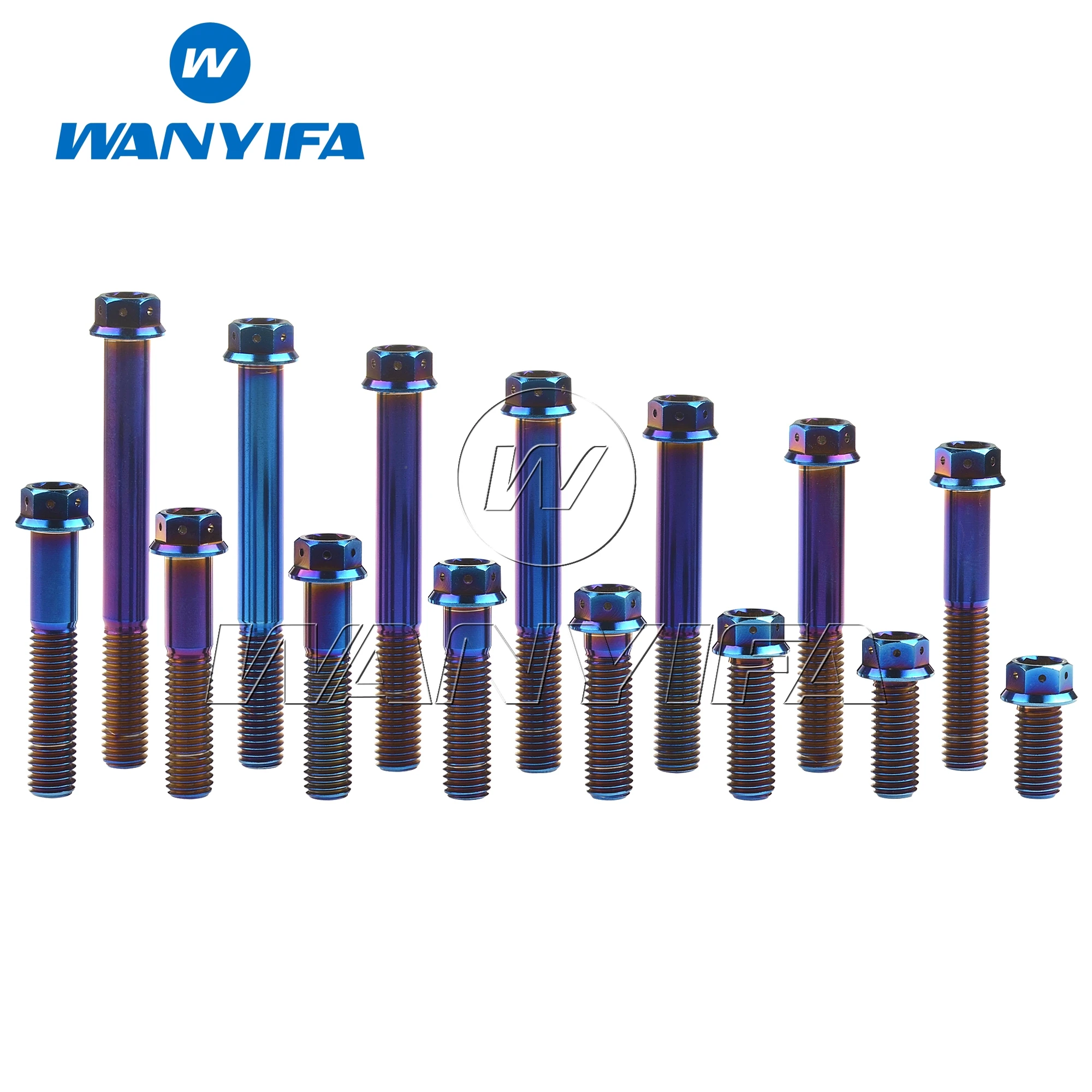 wanyifa parafuso de titanio flange allen chave parafuso 05