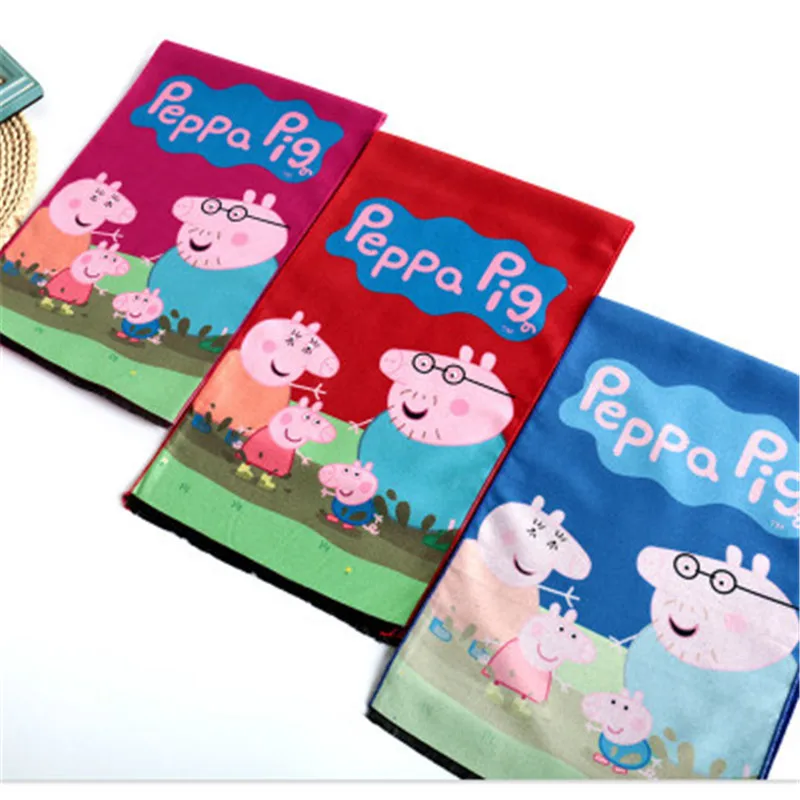 

Peppa Pig Pigeon Peggy Digital Cashmere Fall Winter Children's Scarf Fashion Wilder Kids Rainbow Bib