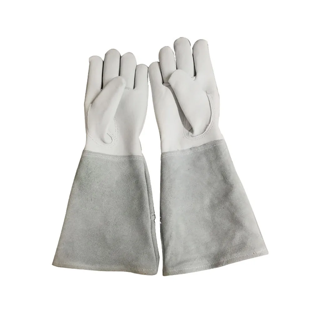 1 пара уличные садовые защитные перчатки из искусственной кожи для пчеловодства Нескользящие рабочие безопасные Длинные рукава для дома