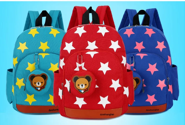 New Kids Backpacks Cute Cartoon Printed School Bags for