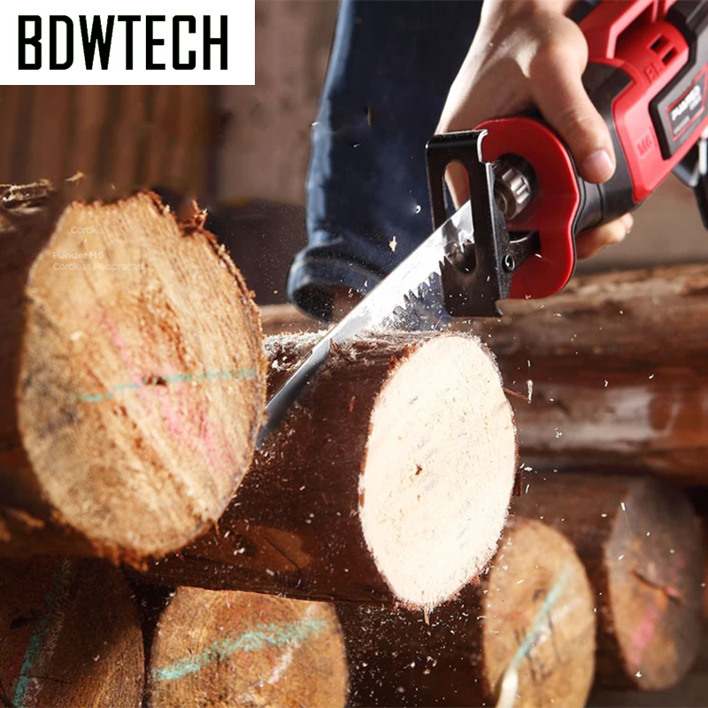 BDWTECH 900 Вт бесщеточный двигатель BTRC01 20 в Беспроводная сабельная пила электрическая пила с батареей и 4 лезвиями возврат