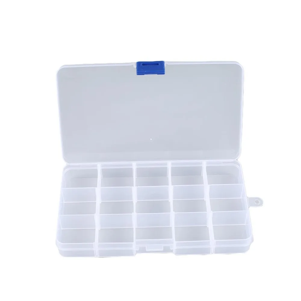 10-36 Compartment Slots Cells Portable Tool Box Electronic Parts Screw Beads Ring Jewelry Plastic Storage Box Container Holder