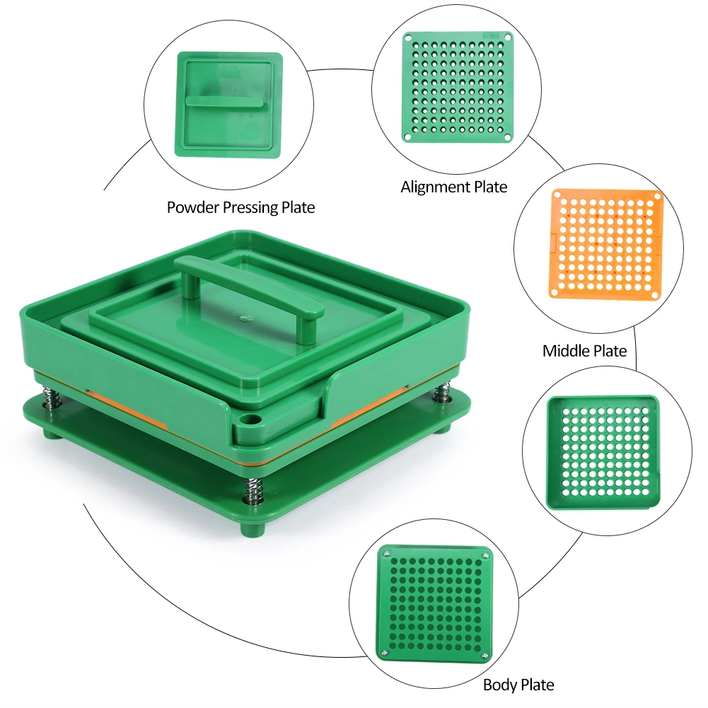 64 отверстия 100 отверстия Пластиковая Капсула-наполнитель машина для наполнения размера 00# Размер 0# ручная Капсульная пудра для домашнего использования горячая распродажа