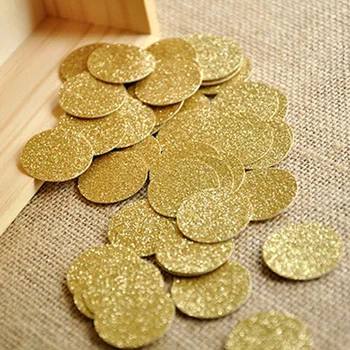 

100pcs 2.5cm Papper Confetti Round Heart-shaped Sequins Wedding Birthday Party Heart-shaped Confetti Thrown party decoration