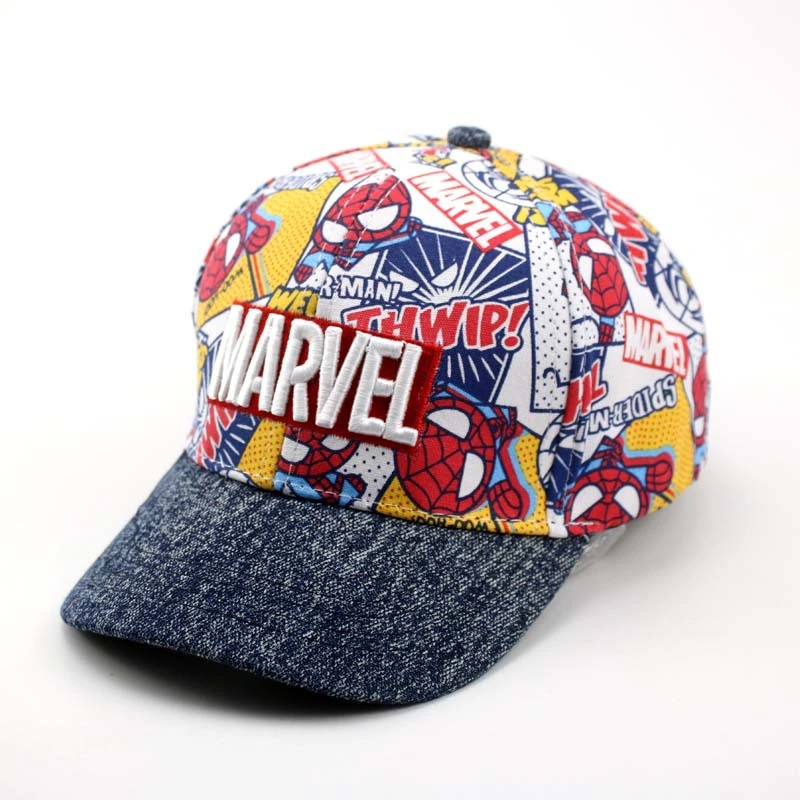 Детская кепка в бейсбольной кепке Marvel шляпа Микки Мауса Snapback шапки бренд хип-хоп кепка высокое качество Bone gorras дети мальчик Casquette