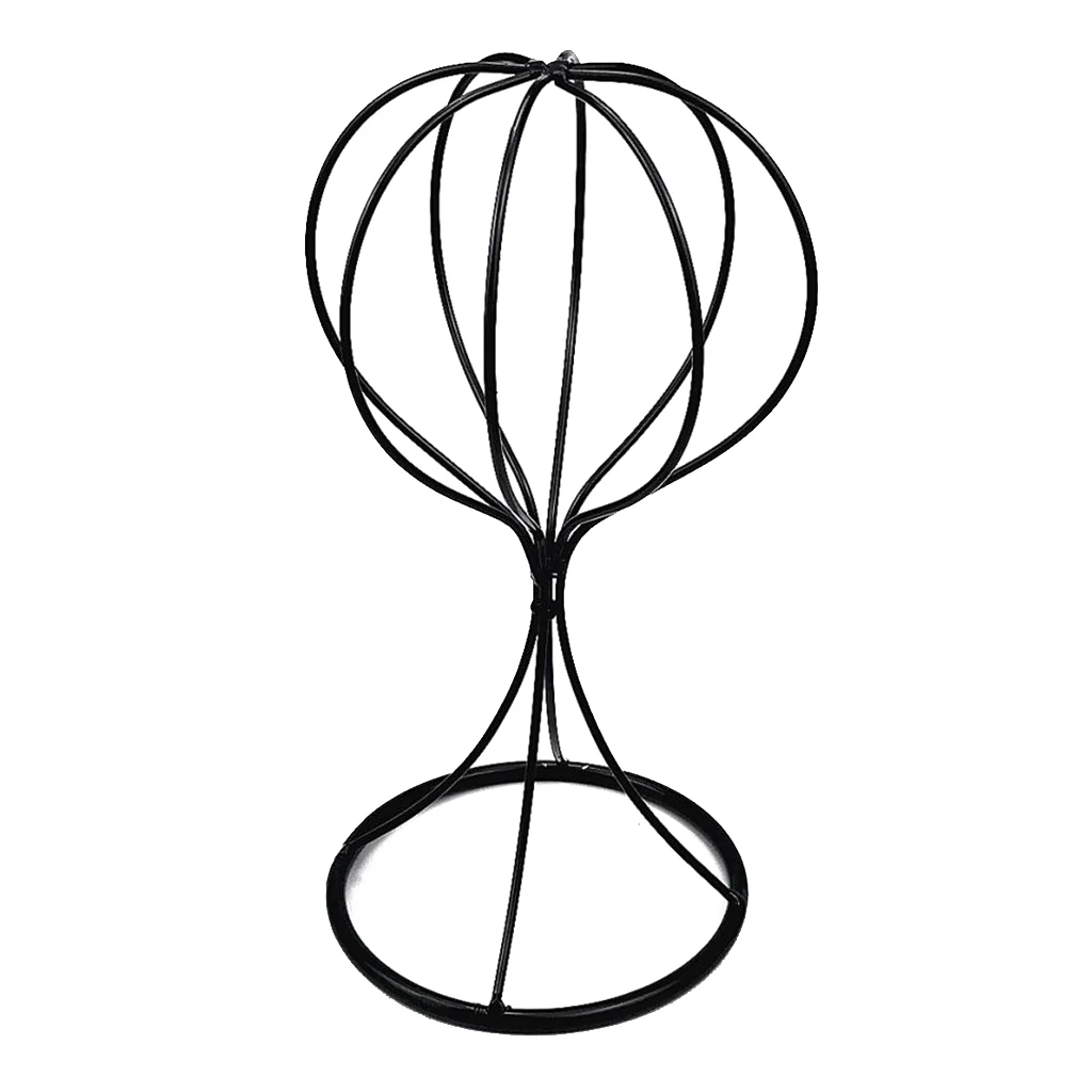 Metal Desktop Decorative Wigs Hanger Hat Helmet Cap Sunhat Display Holder Stand
