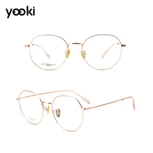 Модные оправа овальная ручная работа титановая оправа для очков мужские очки для чтения синий светильник Ocluos monturas de lentes mujer To5816