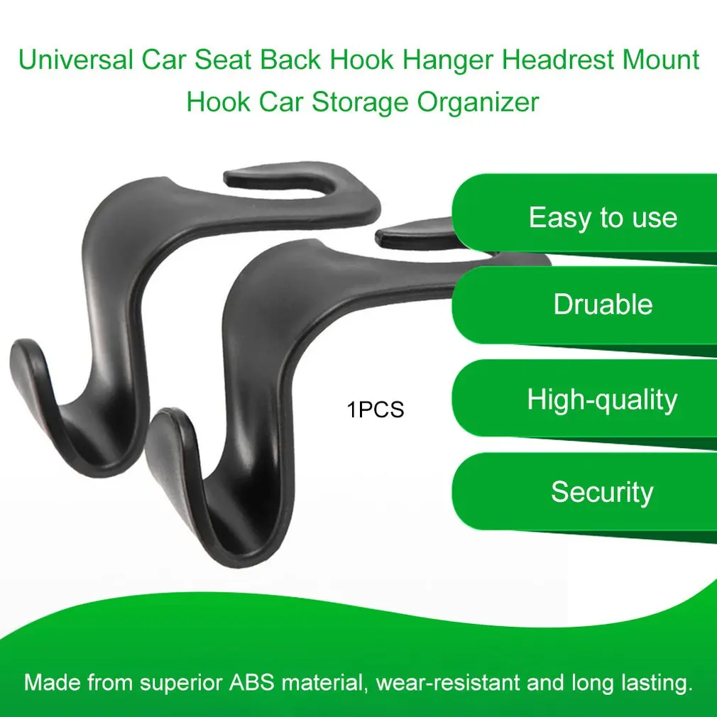 Universal Car Seat Back Hook Hanger Bags Holder Headrest Mount Hook Storage Organizer Car Internal Accessories