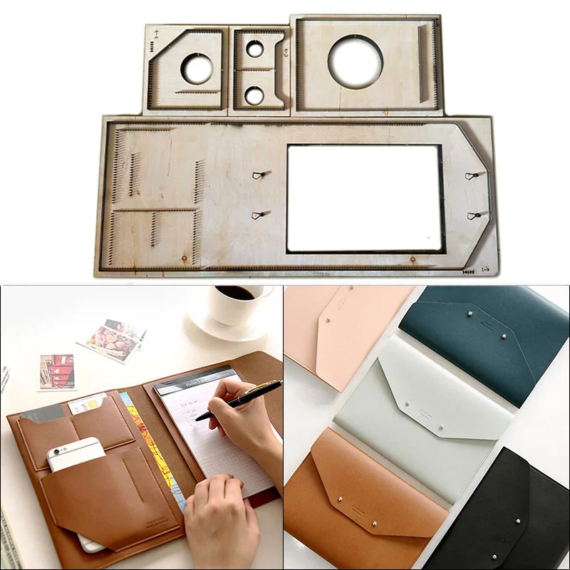 New Japan A5 Mobile bag notebook folder Steel Blade Wooden Cutting Dies DIY Leather Template Craft Die Tool Set | Дом и сад