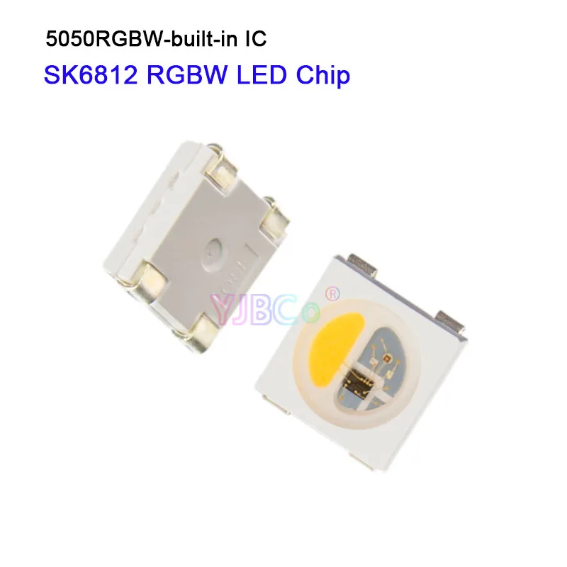 1000 шт. SK6812 (аналогичный WS2812B) светодиодный чип RGBW RGB (натуральный/теплый/белый) 5050 SMD