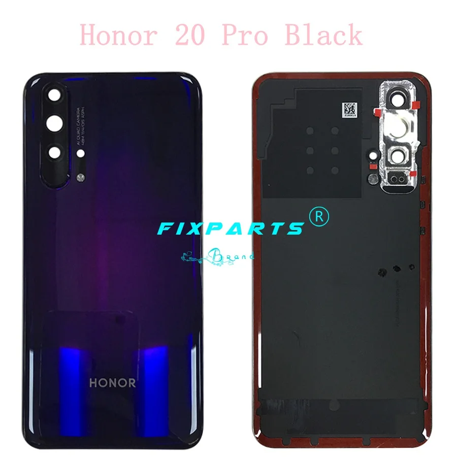 Чехол для huawei Honor 20 Pro, задняя крышка для батареи, задняя крышка для двери, корпус из стекла, чехол 6,2" huawei Honor 20 Honor 20, крышка для батареи