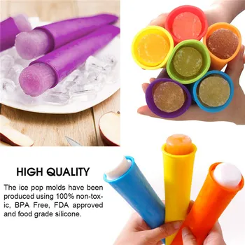

4pcs Creative DIY Ice Cream Ice Mold Silicone Mold Silicone Handheld Popsicle Mold Ice Cream Mold Maker Lolly Mould