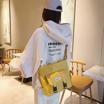 

Hot Sale Handbags Multi-function Casual Canvas Crossbody Bag Women Preppy Style School Student Shoulder Handbags