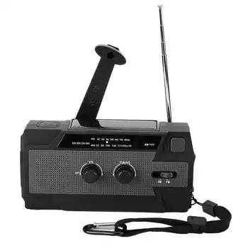 

MD-090P Portable Raido Solar Hand Cranking Flashlight Alarm Radio USB Charging FM/AM/NOAA Waveband Hot