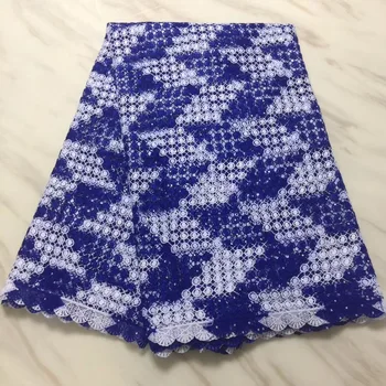

2019 High Quality African Nigerian Guipure Lace Cord Fabric with Stones Water Soluble Lace Fabric for Wedding Dress PL2963