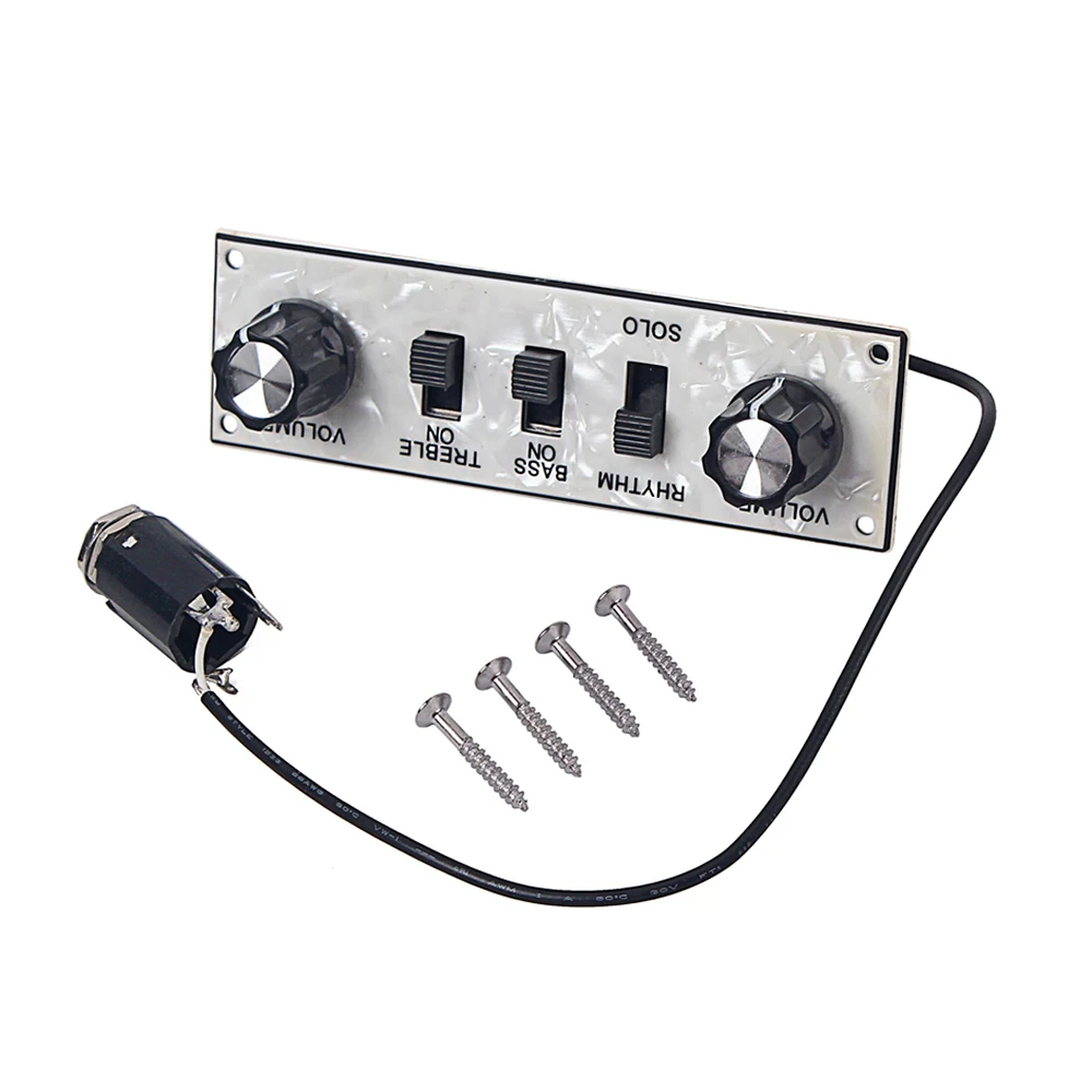Electric Bass Wired Control Plate Circuit Board with Knobs GU238 | Спорт и развлечения