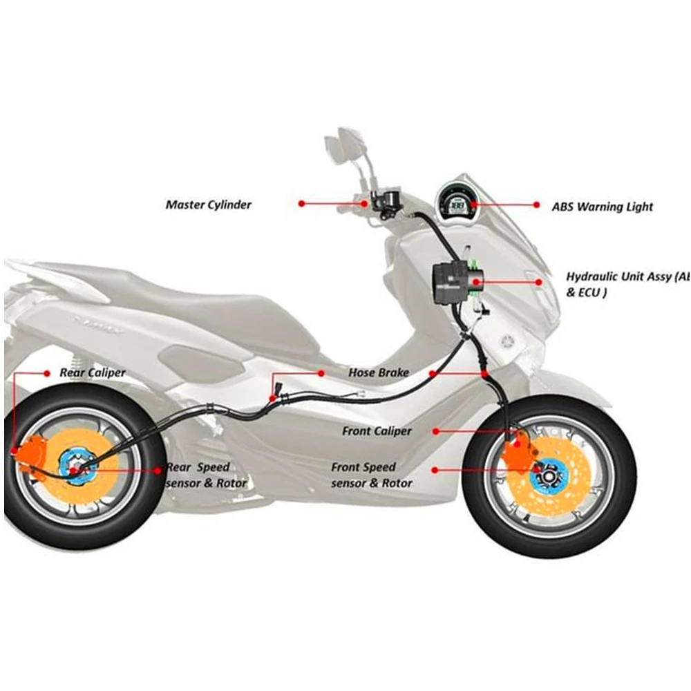 US $281.37 ABS brake system for HONDA CB400 CB500 CBR600 F4I bikes Disc brake system upgrade AntiLock Braking System in Motorcycle brakes