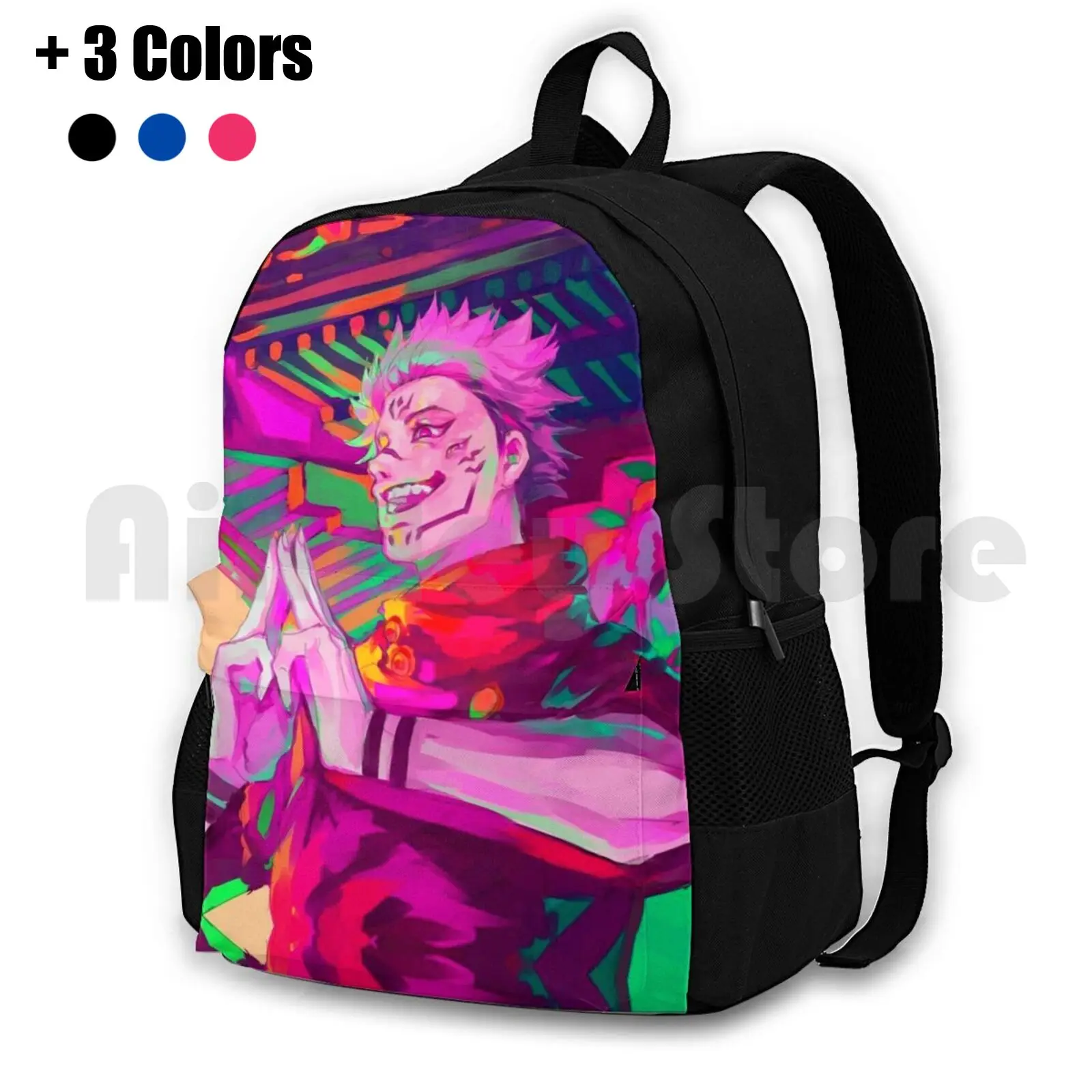 

Наружный походный рюкзак Ryomen Sukuna, водонепроницаемый походный рюкзак для кемпинга и путешествий, Ryomen Sukuna Itadori Yuji Ryomen Sukuna Ryomen