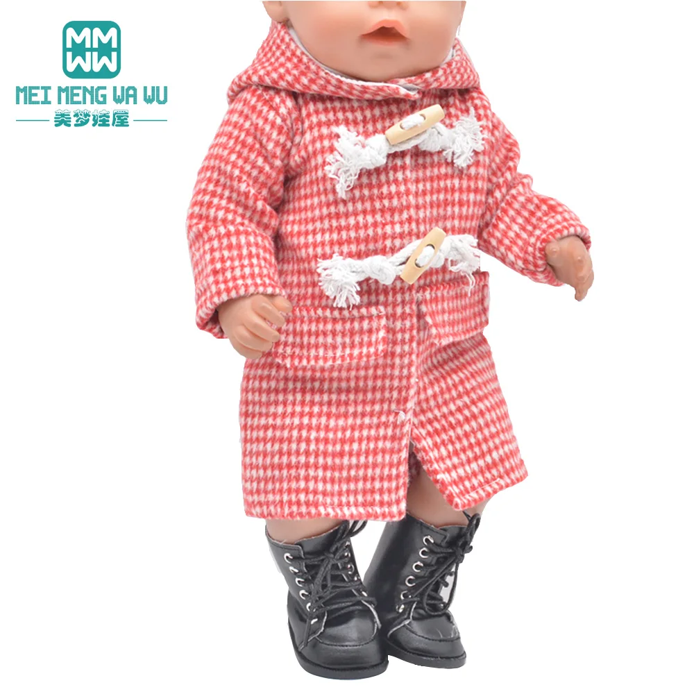 Clothes for doll fit 43cm baby toy new born doll accessories Woolen coat, cotton suit Girl's gift