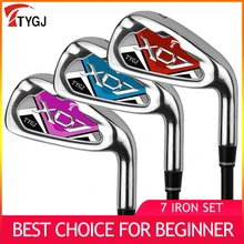 TTYGJ Golf 7 Iron Club for Men and Women with Steel or Graphite Shaft for Beginner Lightweight Korean Style Equipment